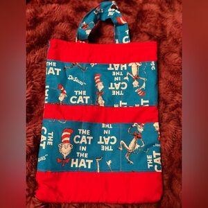Dr. Seuss “The Cat in the Hat” Handmade Fabric Tote Bag 📚❤️